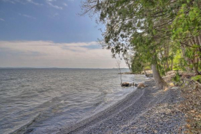 Tranquil Studio with Private Beach on Lake Champlain!